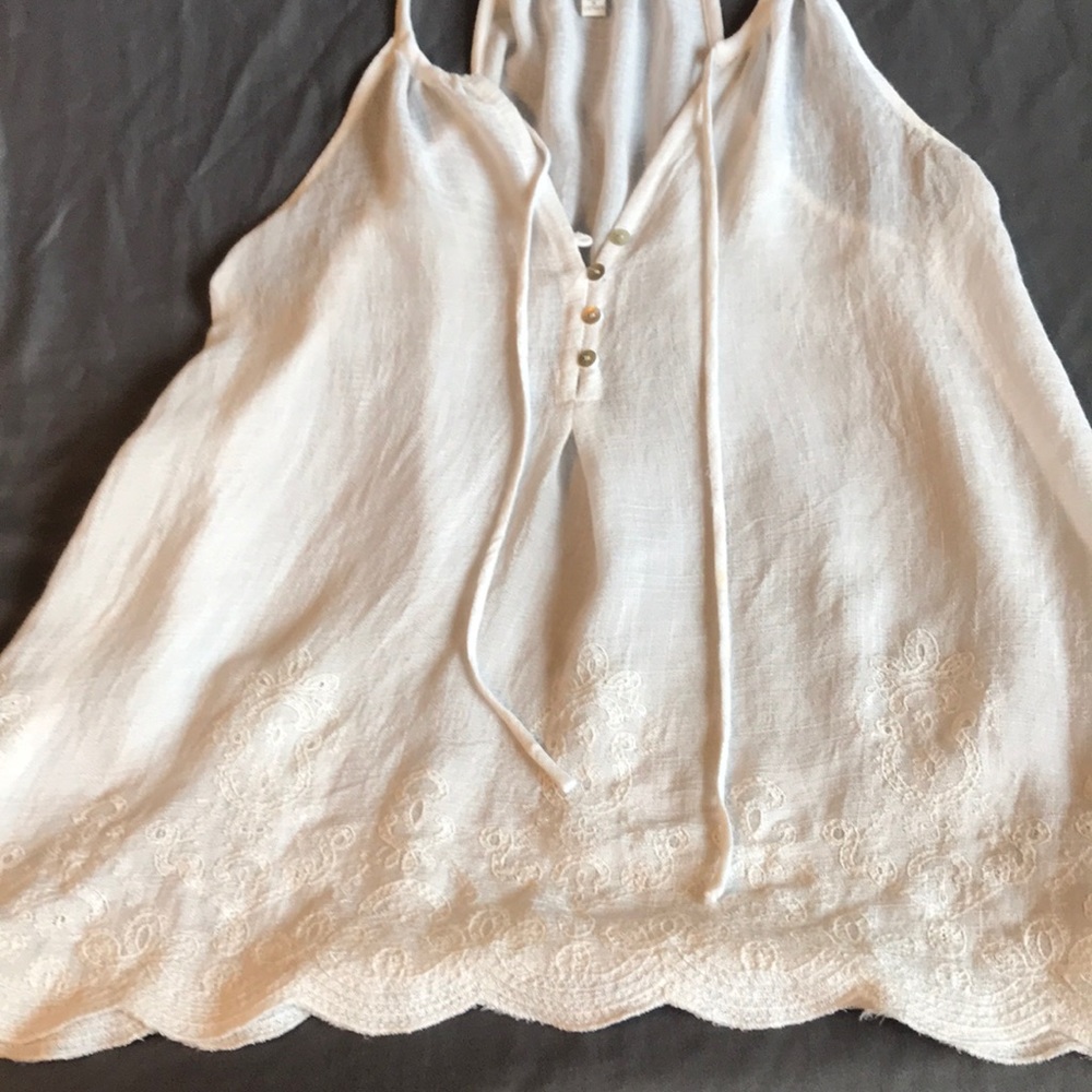 White tank top